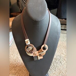 Mixed Media Statement Necklace